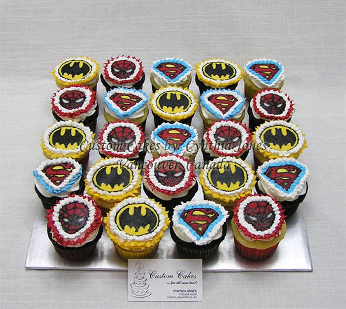 Super Heroes Cupcakes ...