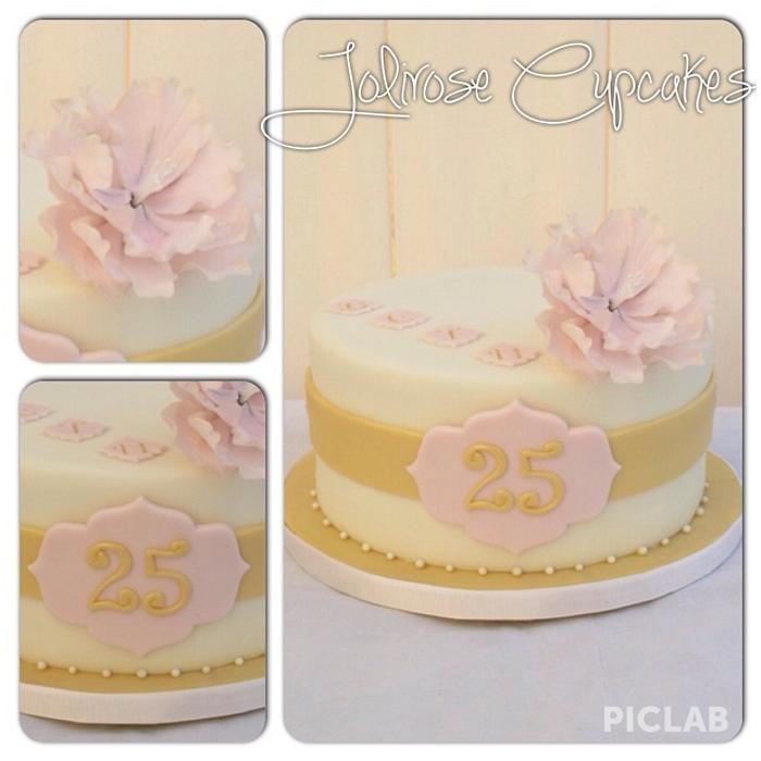 25th work anniversary cakes