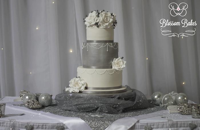 Silver and White Winter Wedding
