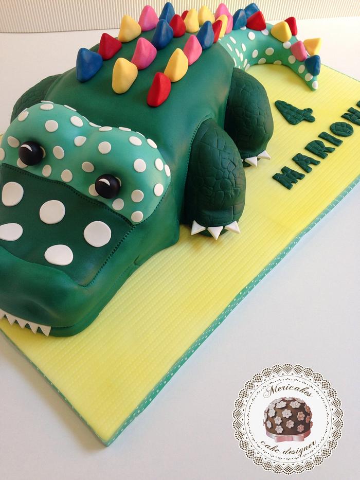 Crocodile kawaii cake 3D