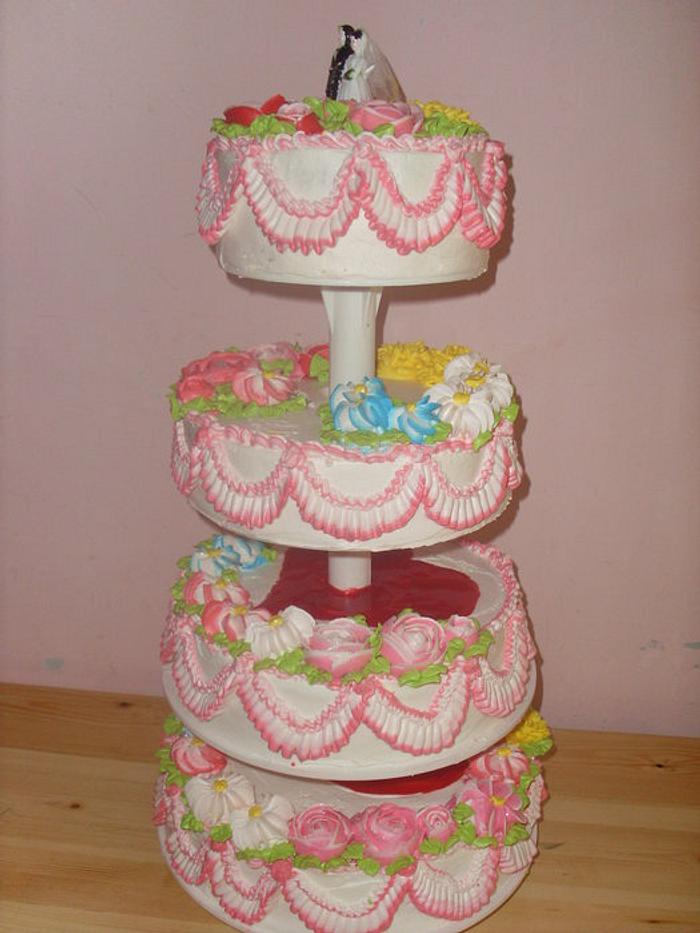 spring wedding cake 