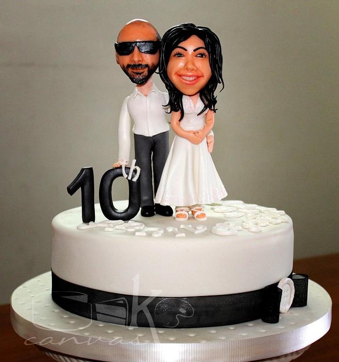 Sugar Caricature for Sweet couple Dhanya & Jerry