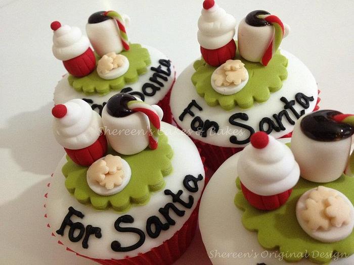 For Santa Cupcakes
