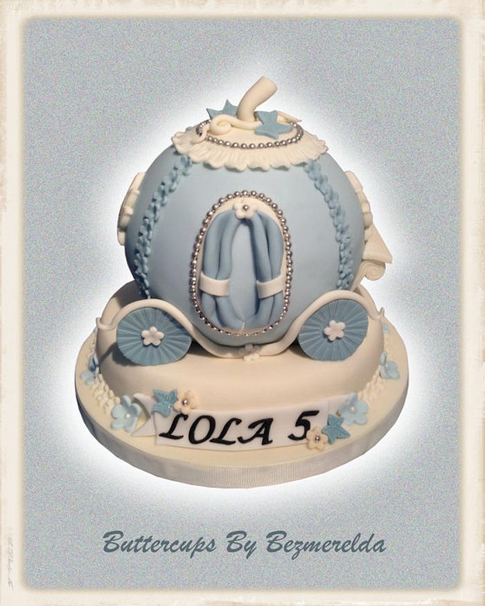 Cinderella Style Carriage Cake