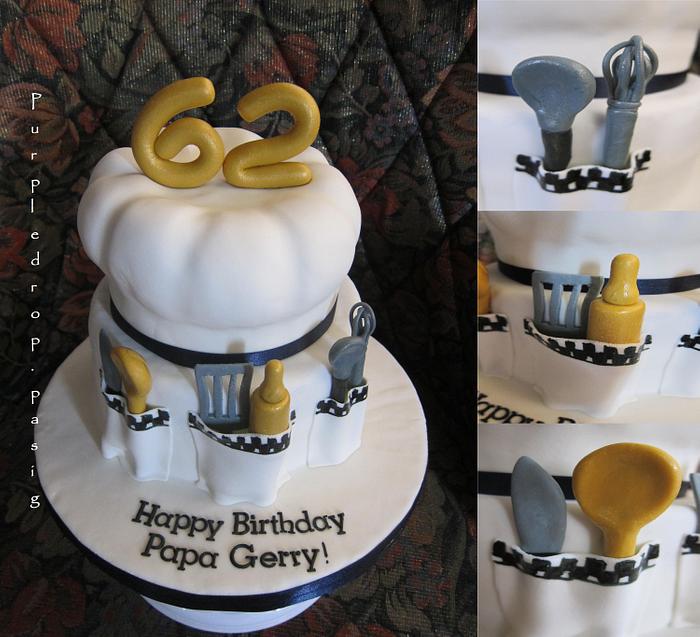 CHEF themed cake