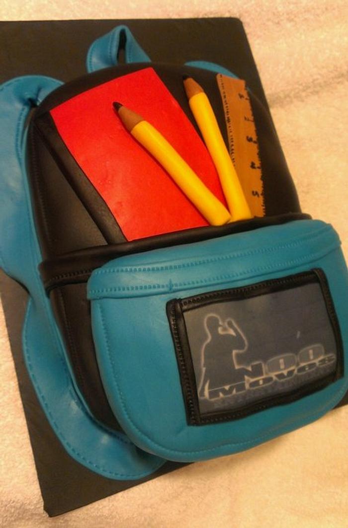 Bookbag Cake