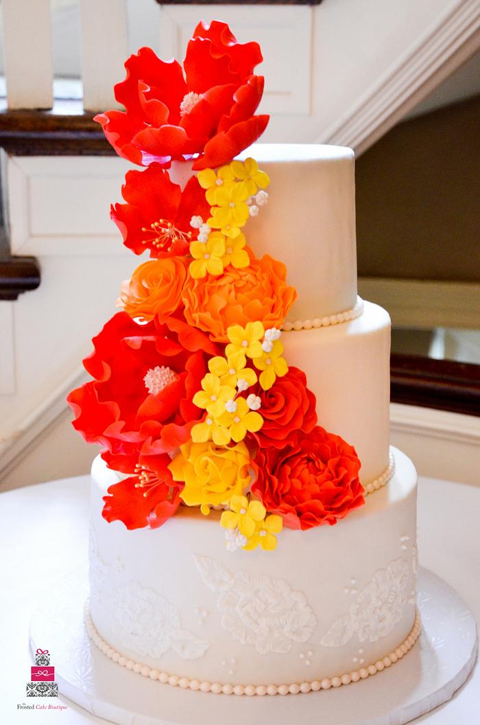 {Autumn Beauty} Wedding Cake