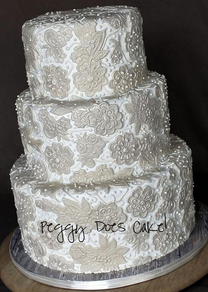Lace Wedding Cake