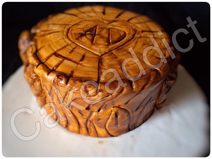 Wooden Block Cake