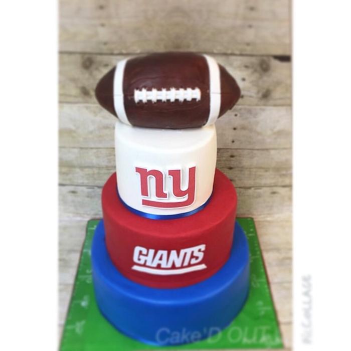 NY Giants wedding cake-yup wedding ! 