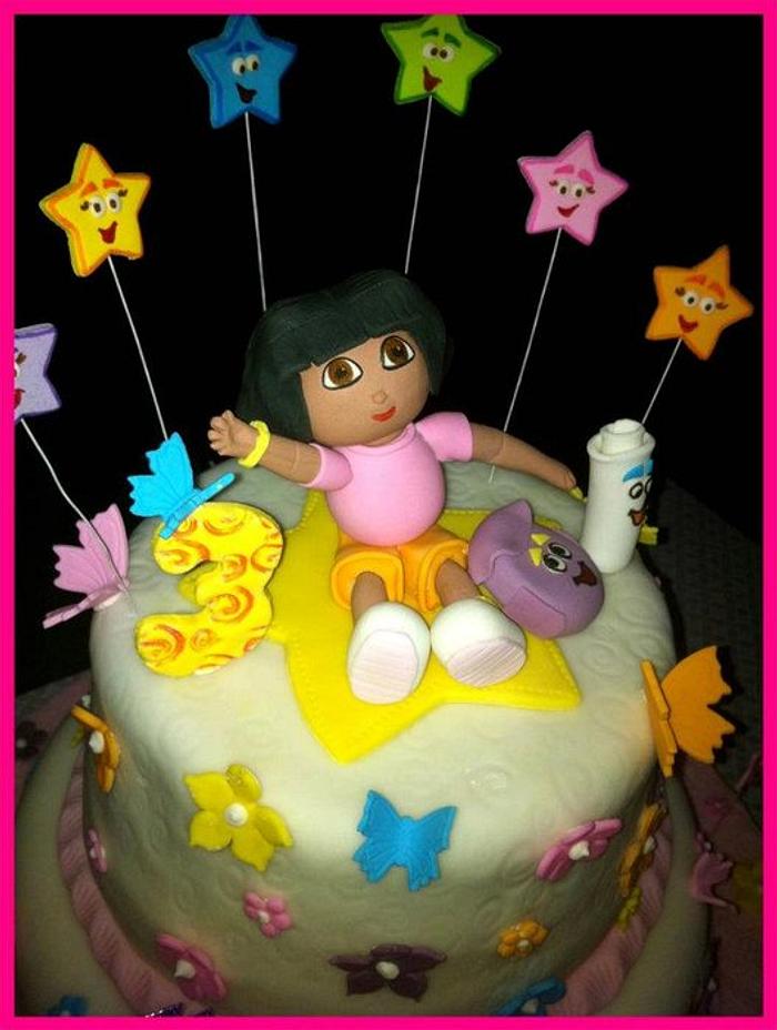 Dora Fondant Cake