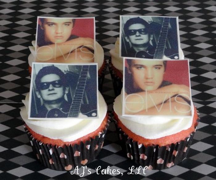 Elvis and Roy Cupcakes