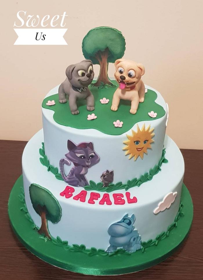 Puppy dog pals :D cake 