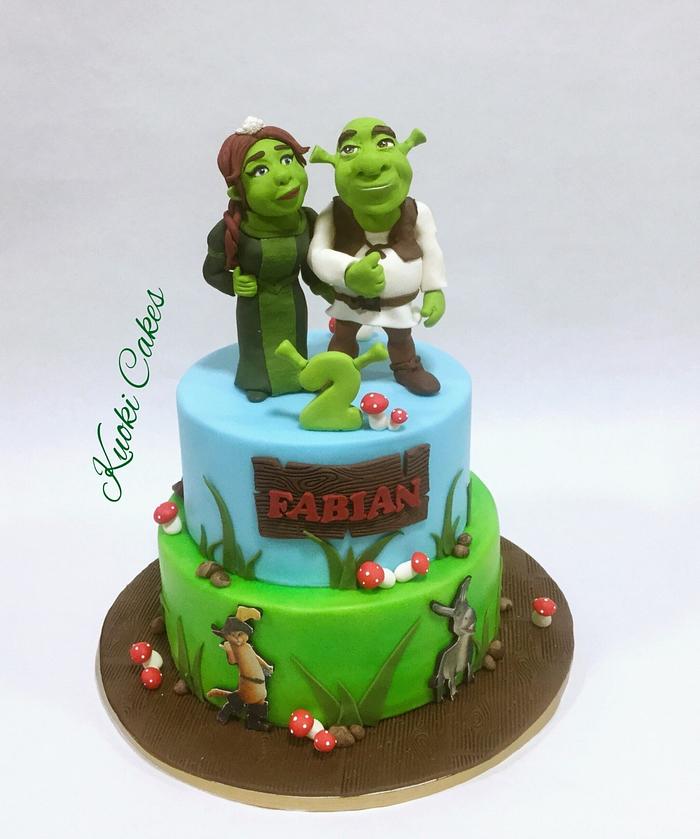 Shrek cake 