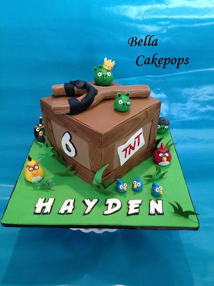 Angry Birds cake for Hayden