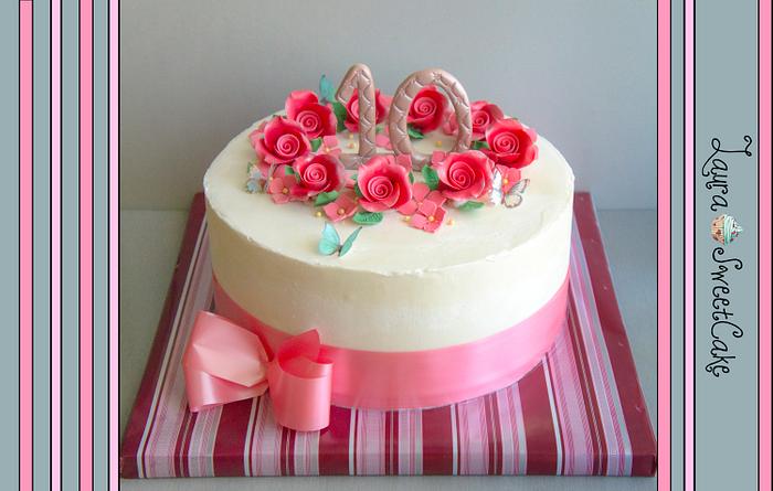 10 years wedding anniversary Cake 