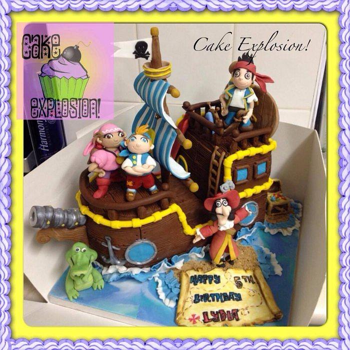 Jake and the Neverland pirates cake