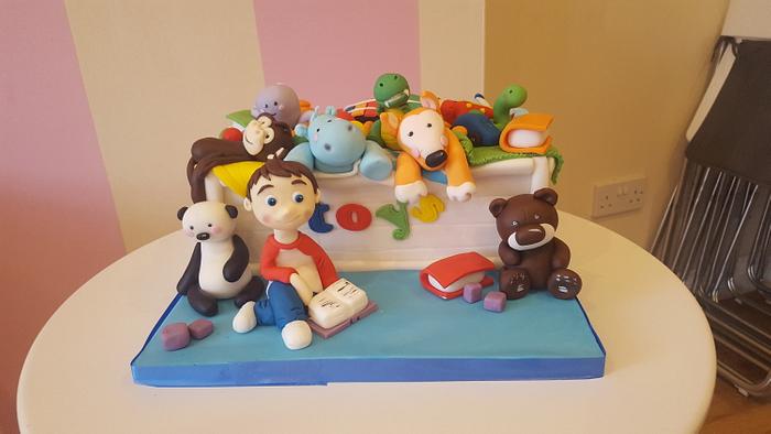 Toy box cake 