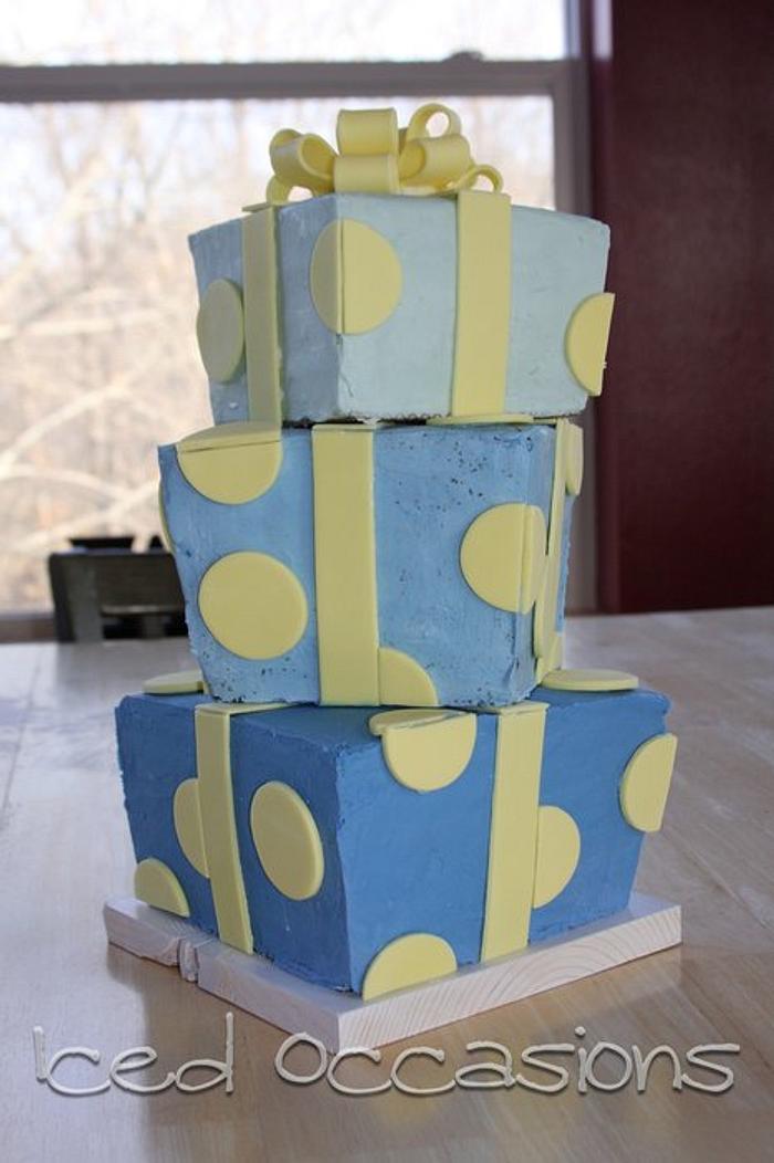Stacked Gift Cake