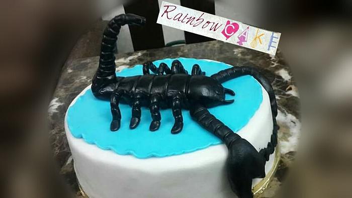 Scorpion cake #fondantcake