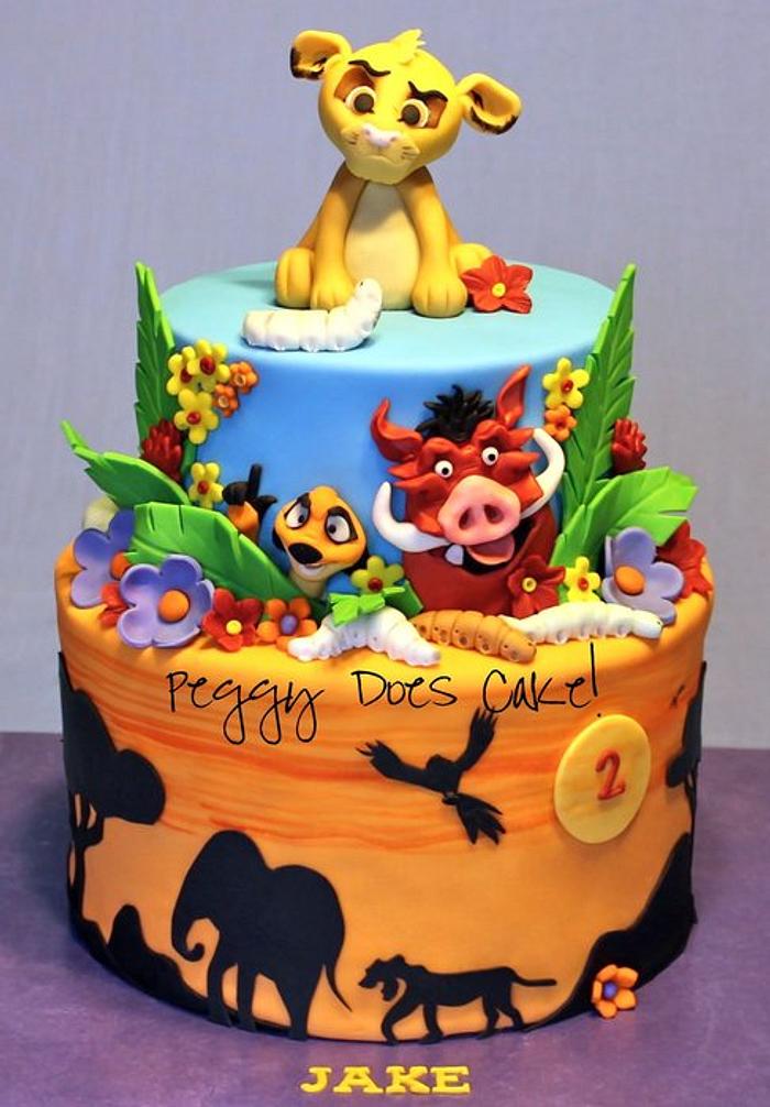 lion king sunset birthday cake #fyp #dessert #cakedecorating #cake #bu... |  TikTok