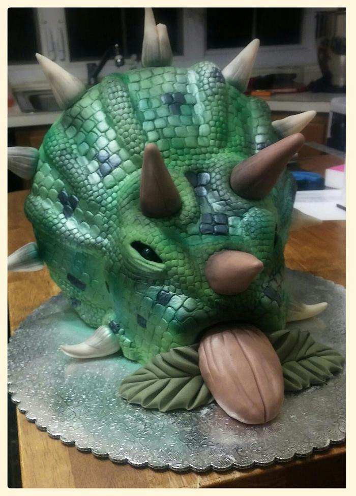 Triceratops Cake