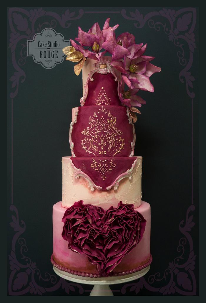 Baroque wedding cake