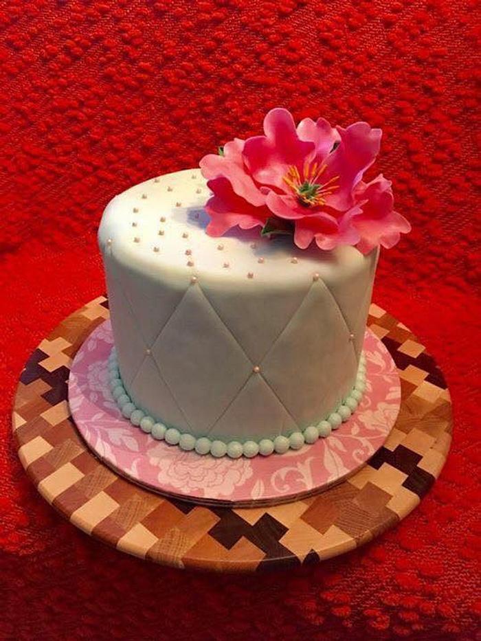 Sweet peony Birthday cake