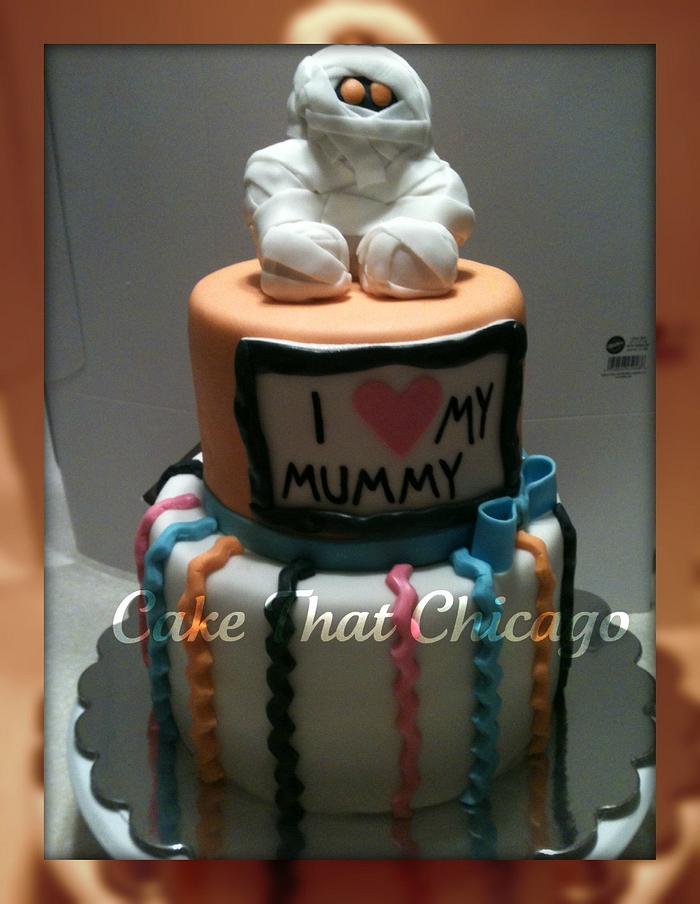 Mummy Baby Shower Cake
