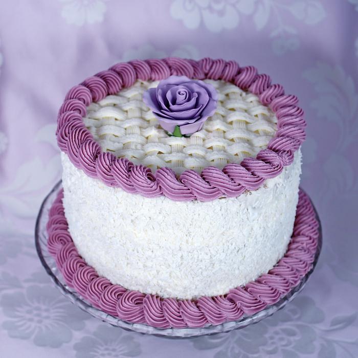 Lavender and Coconut Cake