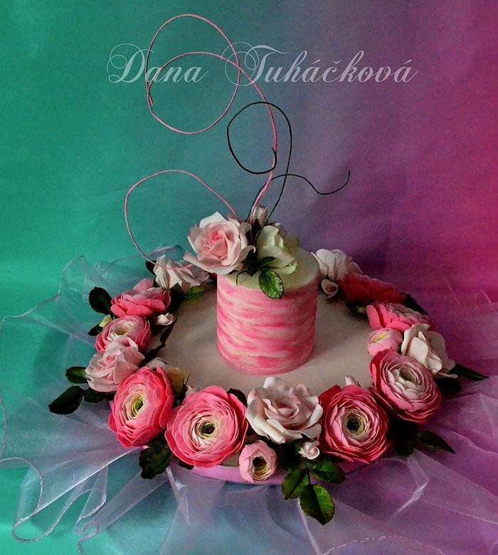 Svatební dort roku 2016 - Květinový věnec