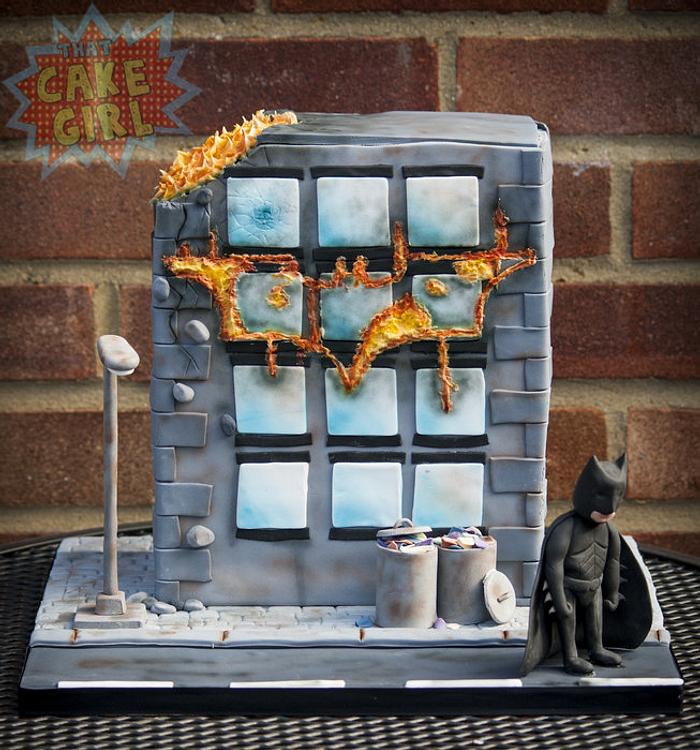 Batman Fire Cake