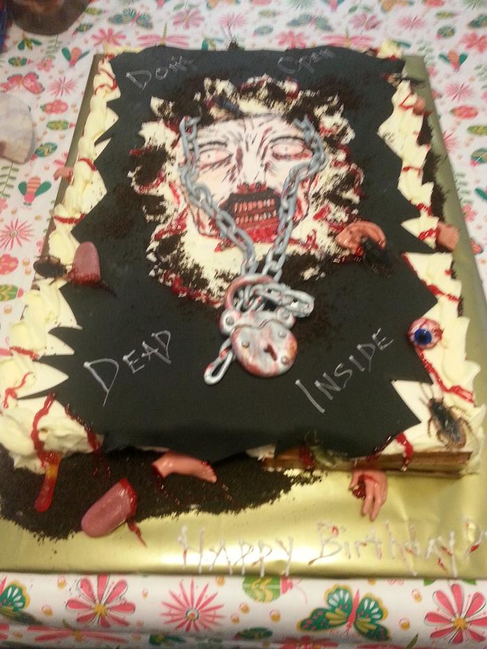 "the dead" birthday cake