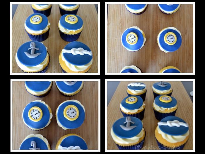 Sail cupcakes
