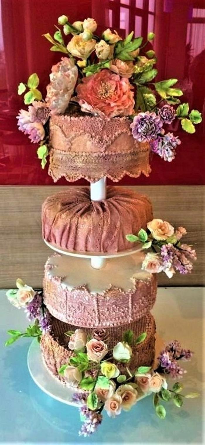 Vintage Birthday Cake 