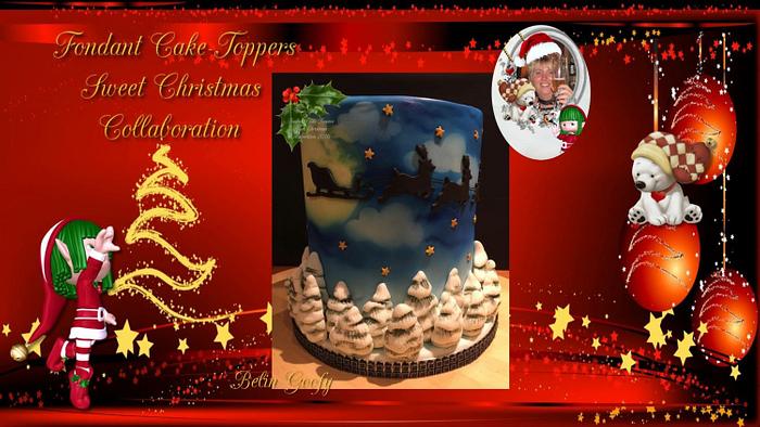 #Fondant Cake Topper Sweet Christmas Collaboration 