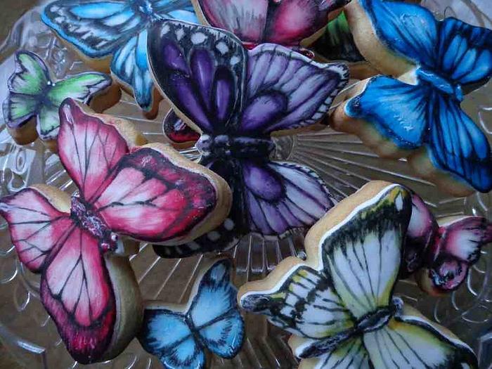 Butterfly cookies.