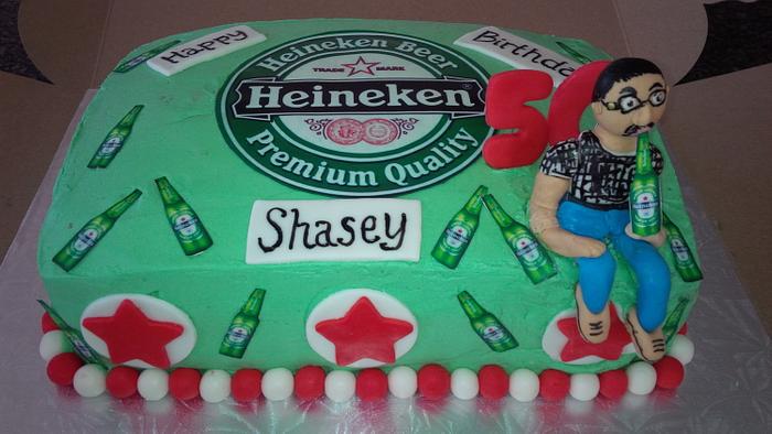 Happy 50th Heinkenen Cake!