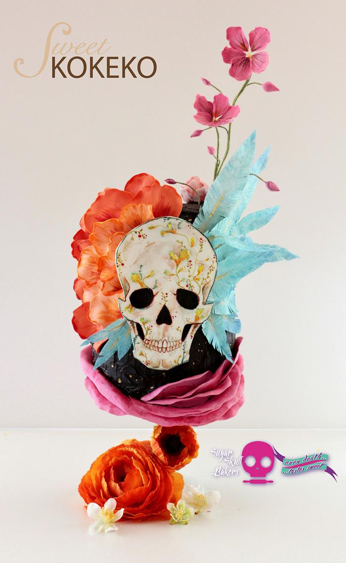 Flower Skull - Sugar Skull Bakers 2015 Collaboration
