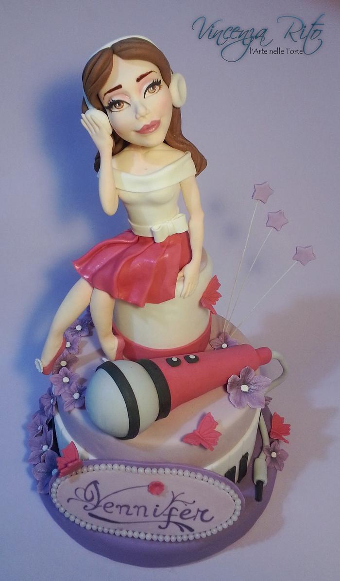 Violetta Disney cake