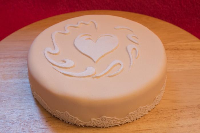 Latte Art Cake