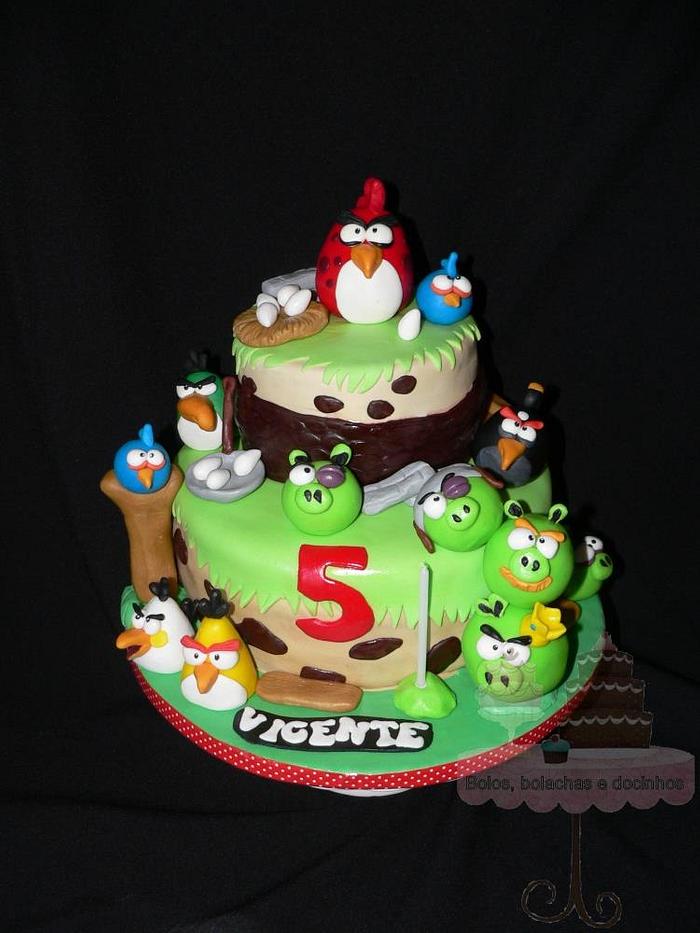 Angry Birds cake