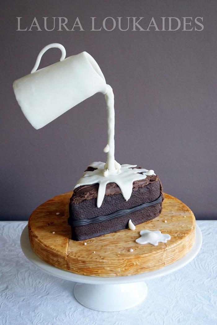 Gravity Defying Chocolate Cake