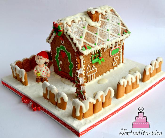 My first gingerbread house :)