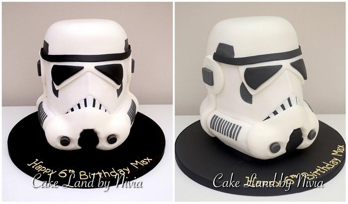 Stormtrooper helmet cake