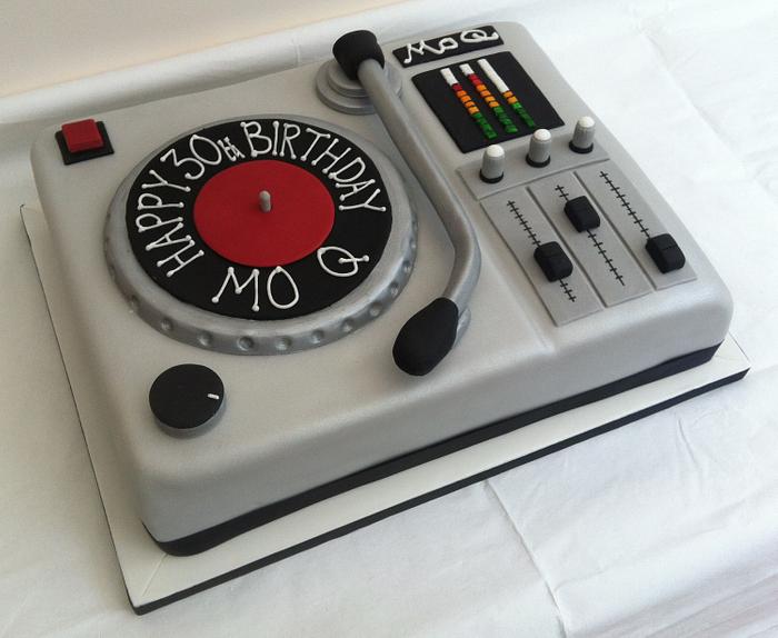 DJ Decks Cake