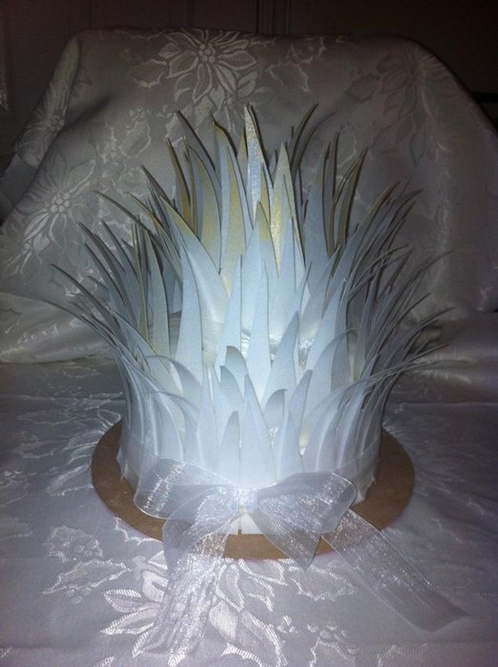 Angel Feather Wedding Cake