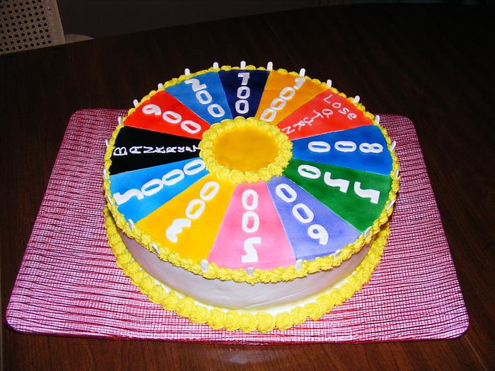Wheel Of Fortune cake
