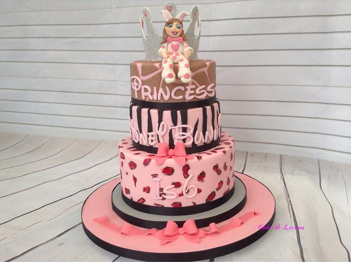 Girly Animal Themed Cake