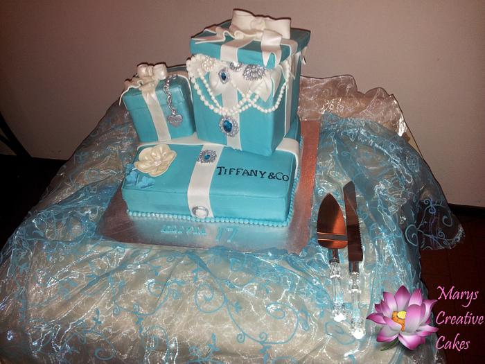 Tiffany & Co. Cake.
